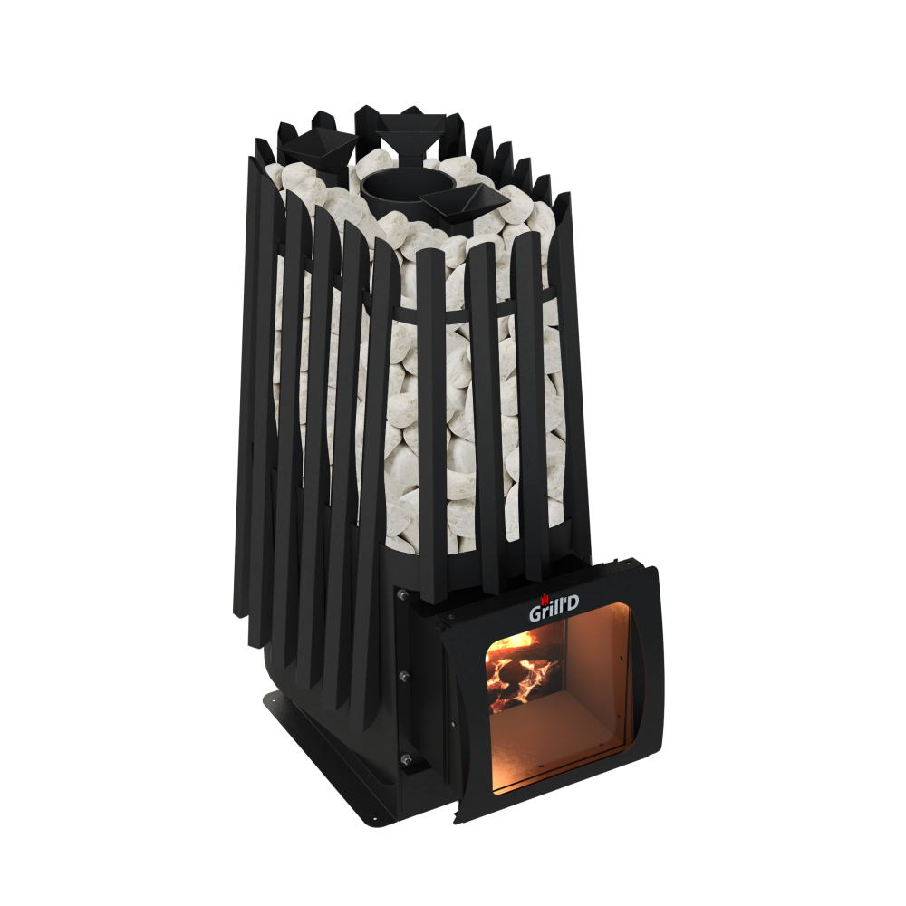 Дровяная банная печь Grill'D Cometa Vega 350 Short Window Max