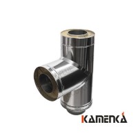 Тройник сэндвич EcoFlue 1мм оцинковка диаметр 200х115